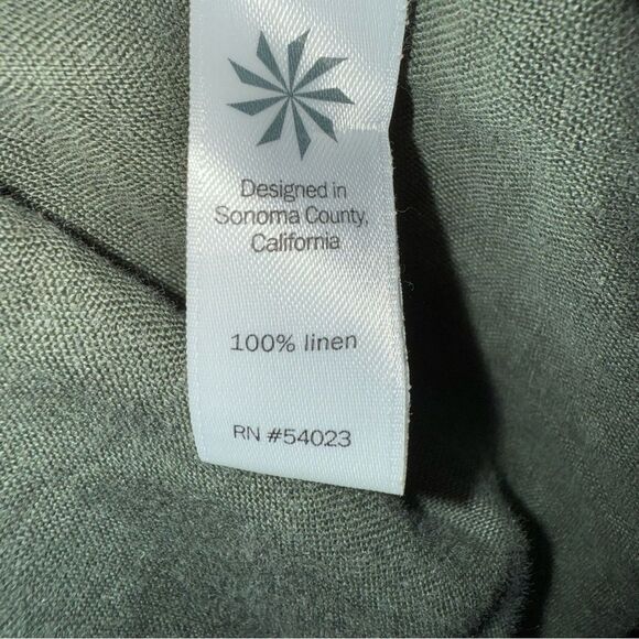 Athleta Olive Green Linen Vest - Picture 11 of 12